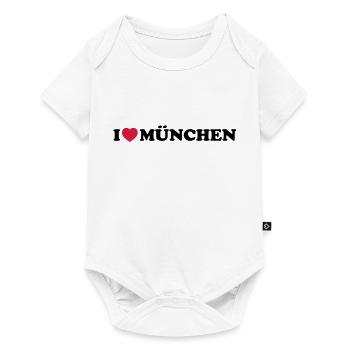 i love Munchen - Baby Premium Kurzarmbody - Weiß - Vorne