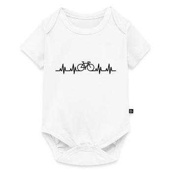 ECG Bicycle - Baby Premium short-sleeve bodysuit - white - Front