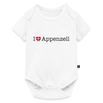 I love Appenzell - Baby Premium Kurzarmbody - Weiß - Vorne