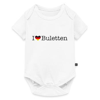 I love Buletten - Baby Premium short-sleeve bodysuit - white - Front