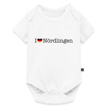I love Nördlingen - Baby Premium short-sleeve bodysuit - white - Front