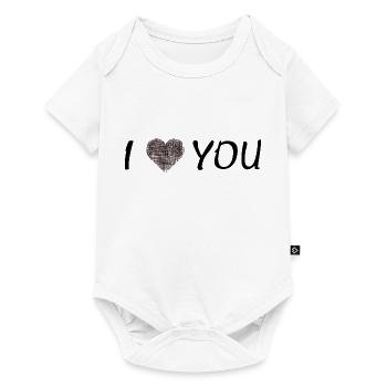 I Love You - Baby Premium Kurzarmbody - Weiß - Vorne