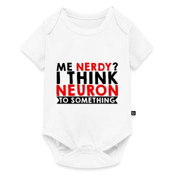 Moi Nerdy, je pense neurone à quelque chose 3 - Body à manches courtes Premium Bébé - blanc - Devant