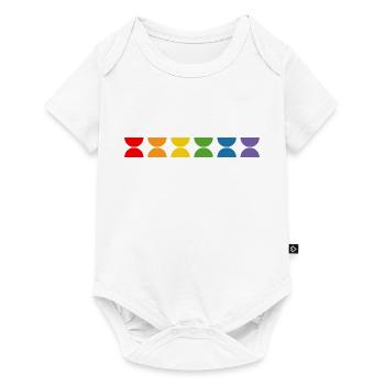 Rainbow Fun Shirt - Baby Premium Kurzarmbody - Weiß - Vorne