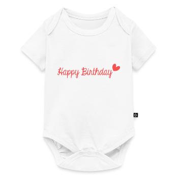 JAHRESTAG. ALLES GUTE ZUM GEBURTSTAG!. ALLES GUTE ZUM GEBURTSTAG!. - Baby Premium Kurzarmbody - Weiß - Vorne