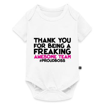 Thank You For Being A Freaking Awesome Team 1 - Baby Premium short-sleeve bodysuit - white - Front