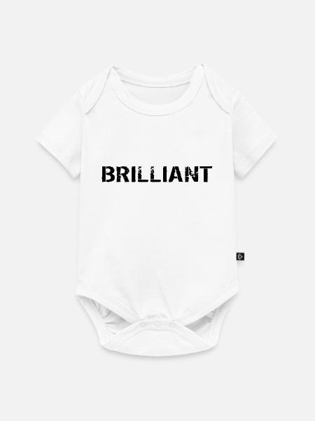 Brilliant black - Baby Premium Kurzarmbody - Weiß