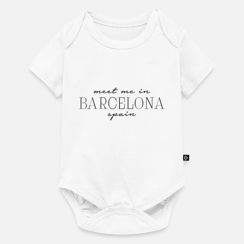 Espagne Barcelone - Body à manches courtes Premium Bébé - blanc