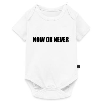 Now or never - Baby Premium short-sleeve bodysuit - white - Front