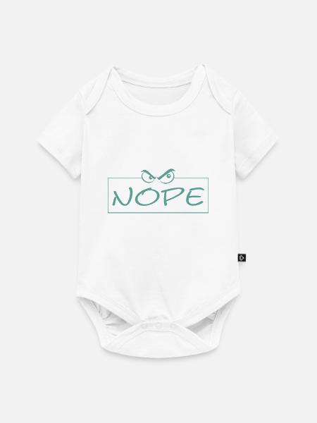 Nope - Baby Premium Kurzarmbody - Weiß
