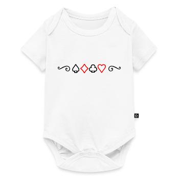 Symbole du poker - Body à manches courtes Premium Bébé - blanc - Devant
