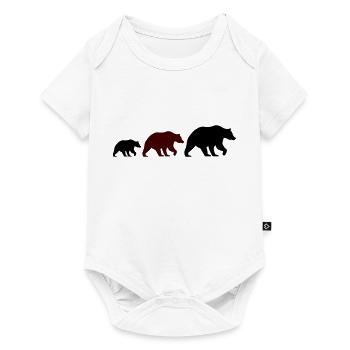 Bear Family - Baby Premium short-sleeve bodysuit - white - Front