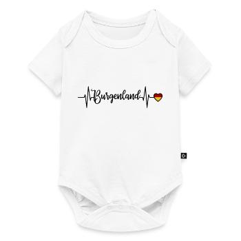 Burgenland Pulse Heart Line - Body à manches courtes Premium Bébé - blanc - Devant