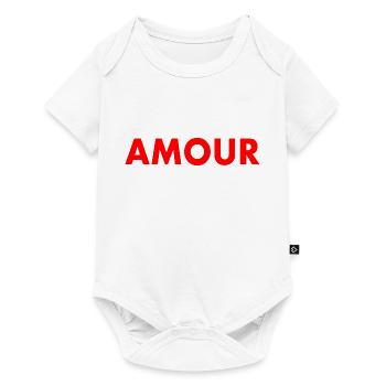 Amour - Body à manches courtes Premium Bébé - blanc - Devant