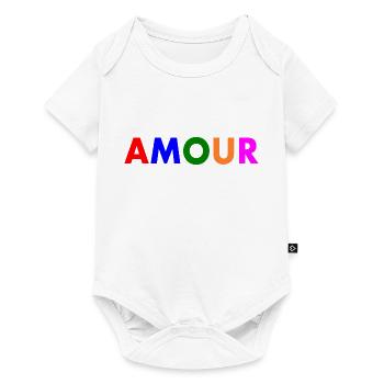 Amour - Baby Premium short-sleeve bodysuit - white - Front
