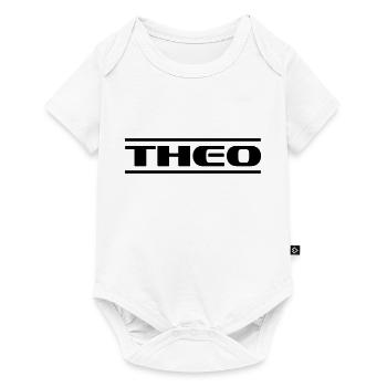 Théo Nom - Body à manches courtes Premium Bébé - blanc - Devant