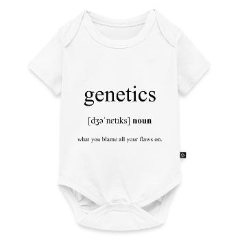 Genetics Definition Dictionary - Baby Premium Kurzarmbody - Weiß - Vorne