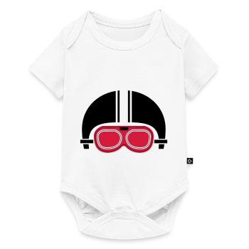 motorbike - Baby Premium Kurzarmbody - Weiß - Vorne