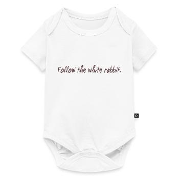 Follow the white rabbit programming gift - Baby Premium short-sleeve bodysuit - white - Front