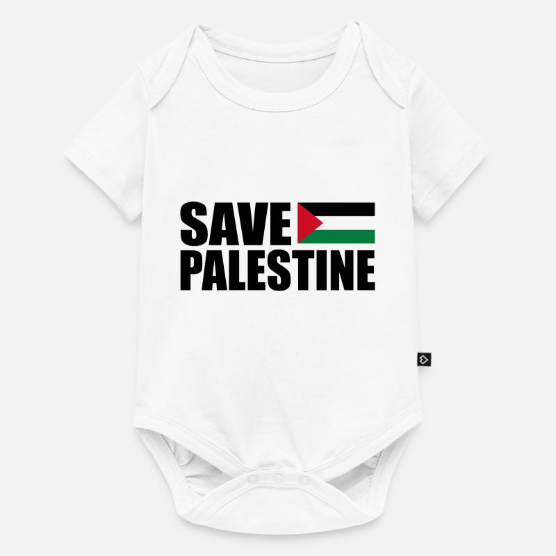 SAVE PALESTINE - Body à manches courtes Premium Bébé - blanc