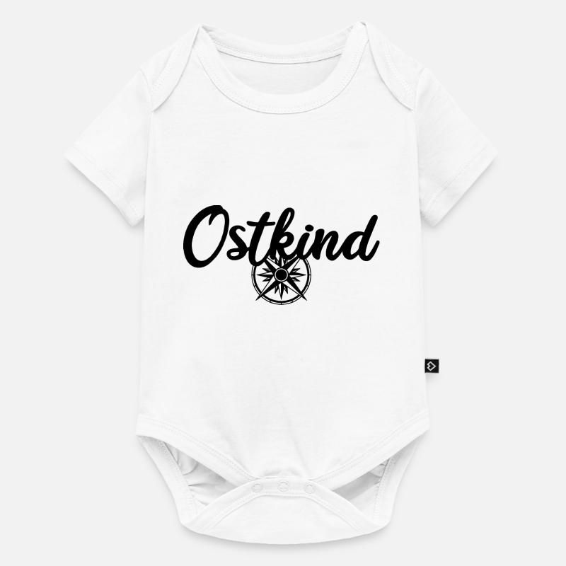 Ostkind DDR Ossi Kind des Ostens - Baby Premium Kurzarmbody - Weiß