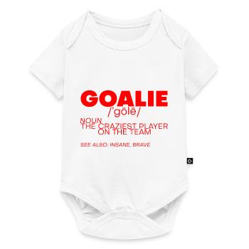 Goalie Gear Goalkeeper Definition 10 - Baby Premium Kurzarmbody - Weiß - Vorne