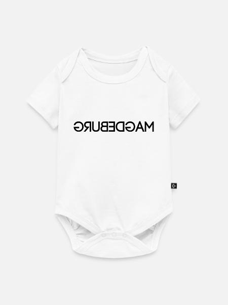 Magdeburg - seitenverkehrt - Baby Premium Kurzarmbody - Weiß