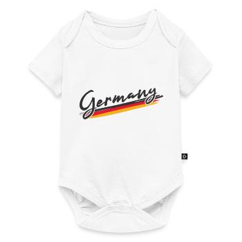 Fußball Deutschland Trikot Fanartikel Deutschland - Baby Premium Kurzarmbody - Weiß - Vorne