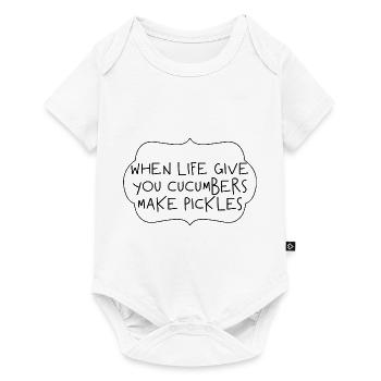 When Life Gives You Cucumbers, Make Pickles 3 - Baby Premium short-sleeve bodysuit - white - Front