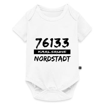 76133 Karlsruhe Nordstadt - Baby Premium Kurzarmbody - Weiß - Vorne