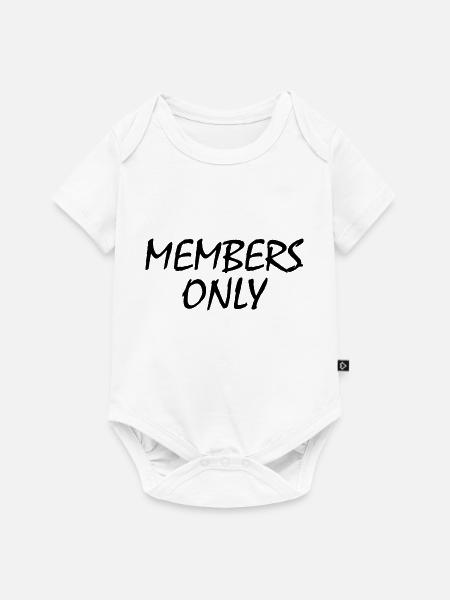 members only - Baby Premium Kurzarmbody - Weiß