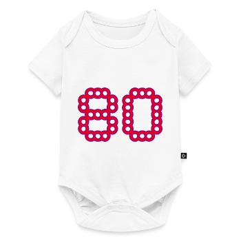 80. 80 YEARS. 80th ANNIVERSARY. 80 YEARS ANNIVERSARY. - Baby Premium short-sleeve bodysuit - white - Front