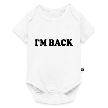 Im back - Baby Premium Kurzarmbody - Weiß - Vorne