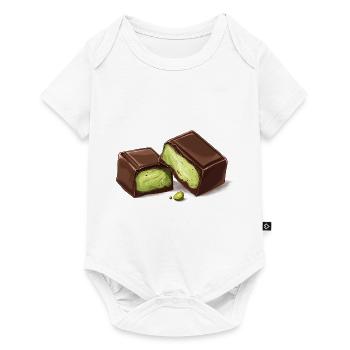 Dubai Chocolate Pistachios Pistachio Cream Chocolate - Baby Premium short-sleeve bodysuit - white - Front