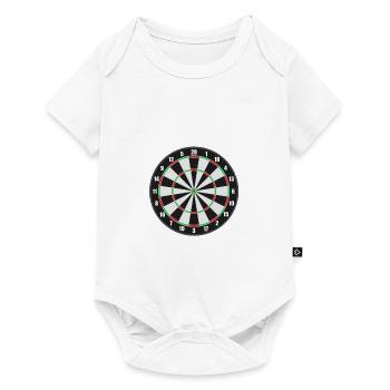 Dartscheibe. Geschenkidee - Baby Premium Kurzarmbody - Weiß - Vorne