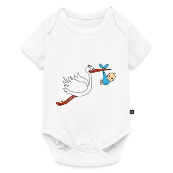 Stork Baby Boy BEBES - Body à manches courtes Premium Bébé - blanc - Devant