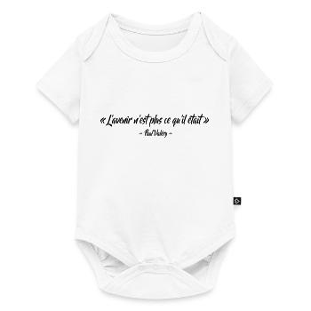L'avenir n'est plus ce qu'il était - Body à manches courtes Premium Bébé - blanc - Devant