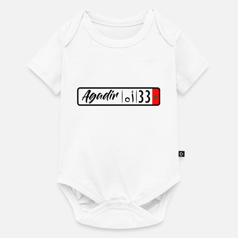 plaque d'immatriculation Agadir 33 - Body à manches courtes Premium Bébé - blanc