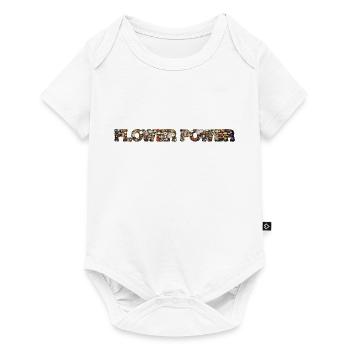 FLOWER POWER Hippie Mouvement Hippie Girl Hippie - Body à manches courtes Premium Bébé - blanc - Devant