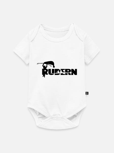 Rudern cooler Spruch personalisierbar - Baby Premium Kurzarmbody - Weiß