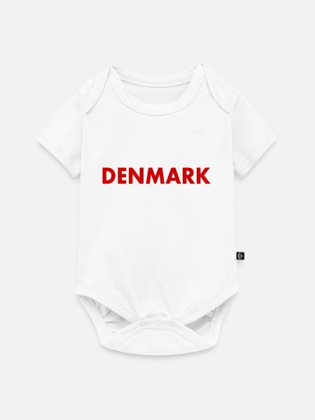 Dänemark - Baby Premium Kurzarmbody - Weiß