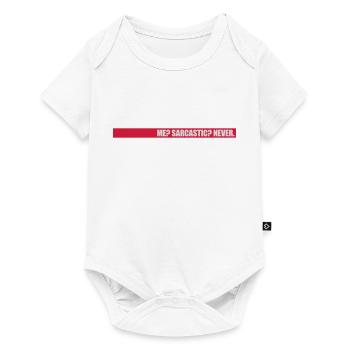 me sarcastic never quote - Baby Premium short-sleeve bodysuit - white - Front