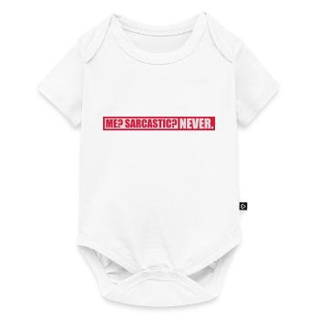 me sarcastic never quote - Baby Premium short-sleeve bodysuit - white - Front
