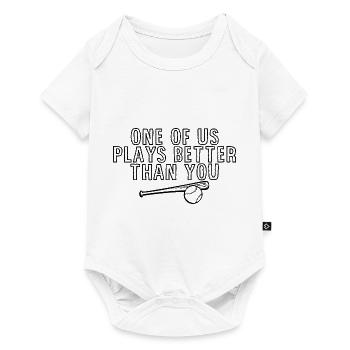 One Of Us Plays Better Than You 3 - Baby Premium short-sleeve bodysuit - white - Front