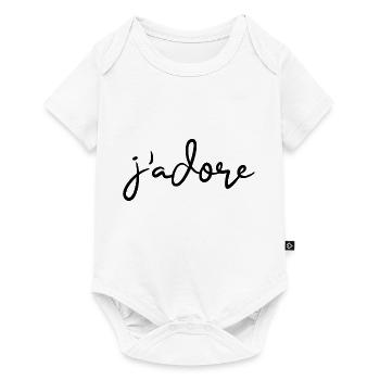 j'adore - Baby Premium Kurzarmbody - Weiß - Vorne