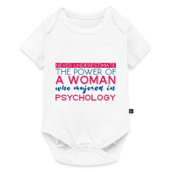 The Power Of A Woman Who Majored In Psychology 4 - Baby Premium short-sleeve bodysuit - white - Front