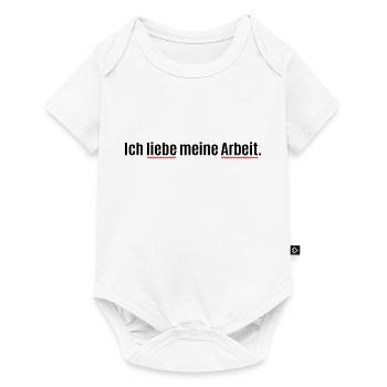 Ich liebe meine Arbeit - Fehler - Autokorrektur - Baby Premium Kurzarmbody - Weiß - Vorne