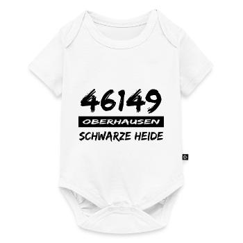 46149 Oberhausen Schwarze Heide - Baby Premium Kurzarmbody - Weiß - Vorne