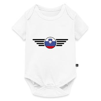 Slovénie Style Design T-shirt - Body à manches courtes Premium Bébé - blanc - Devant