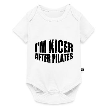 I'm Nicer After Pilates 4 - Baby Premium short-sleeve bodysuit - white - Front
